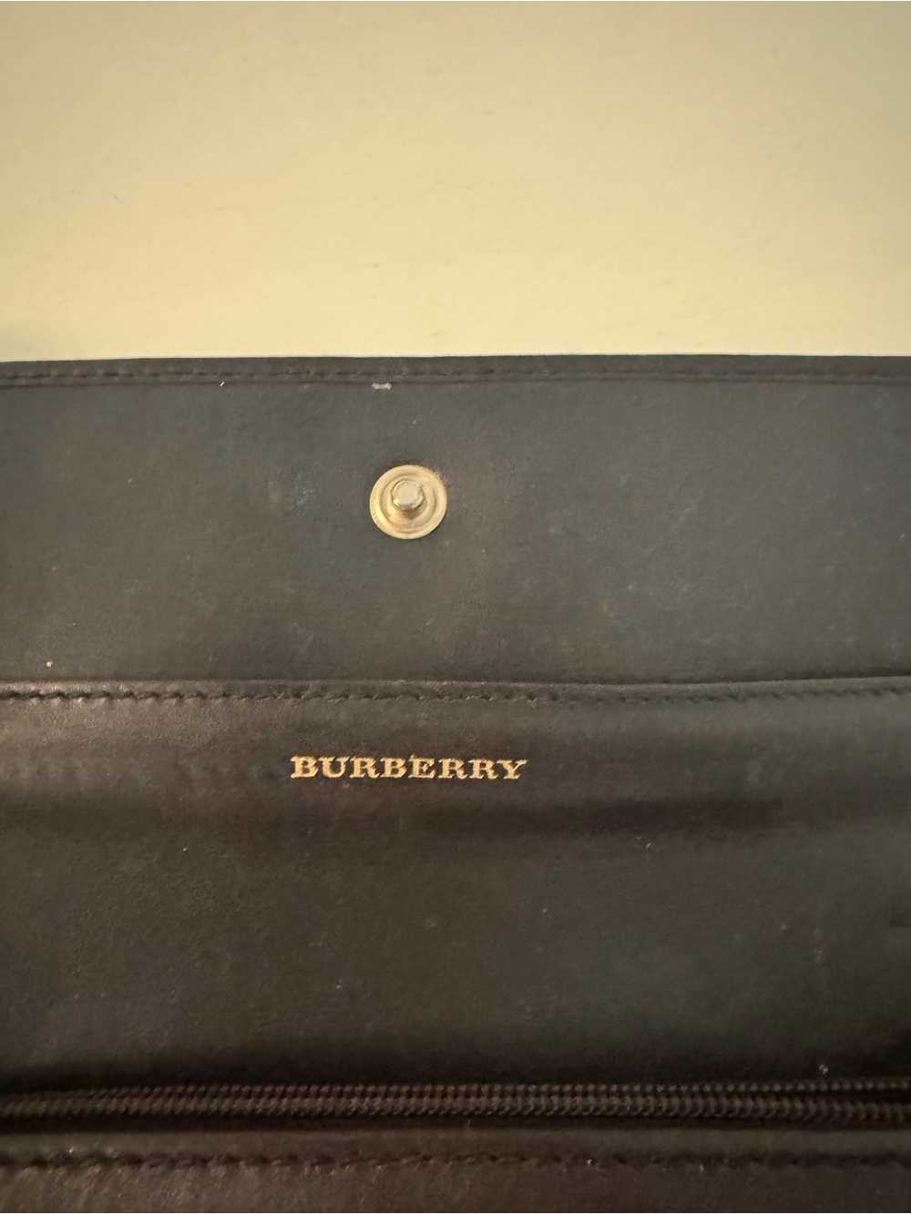 Authentic Burberry Women’s Nova Check Leather Trim Long Wallet – Beige & Brown - Picture 5 of 6